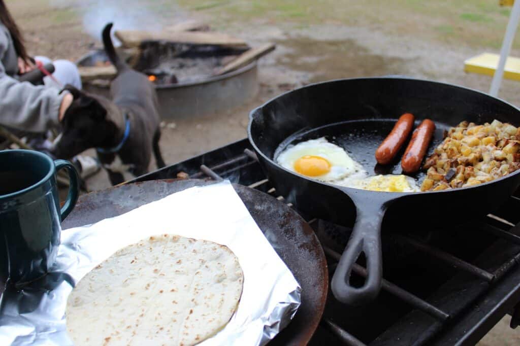 cooking outside