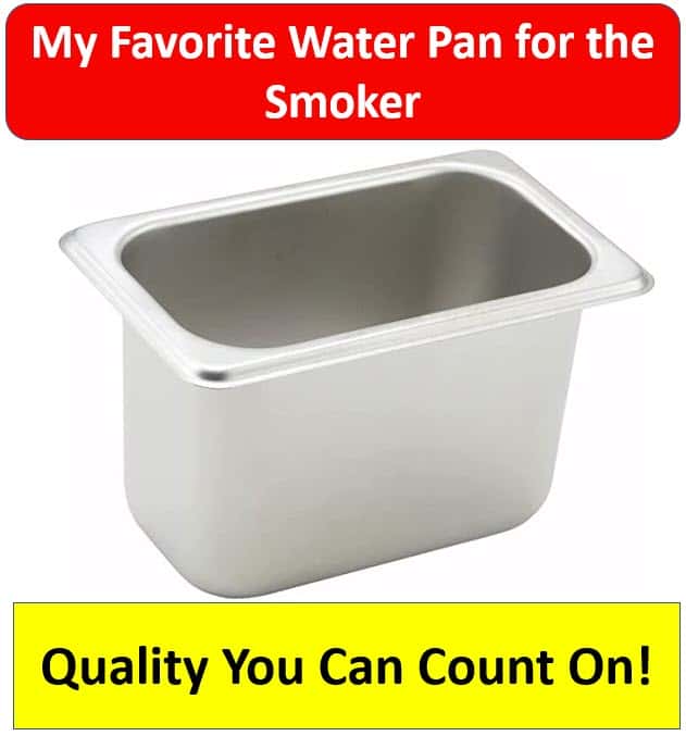 Winco water pan for smokers