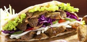 layered doner kebab