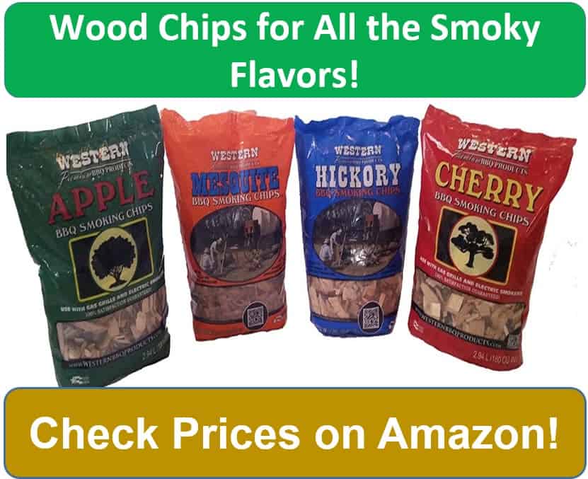 Four bags of wood chips for smokers
