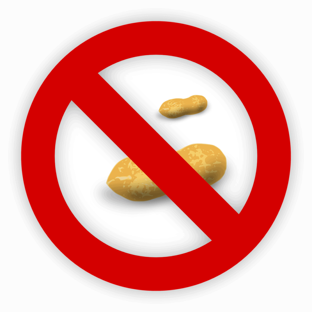 no peanuts allowed