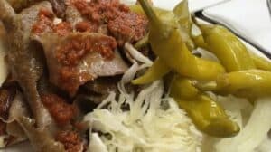 doner kebab with chillies